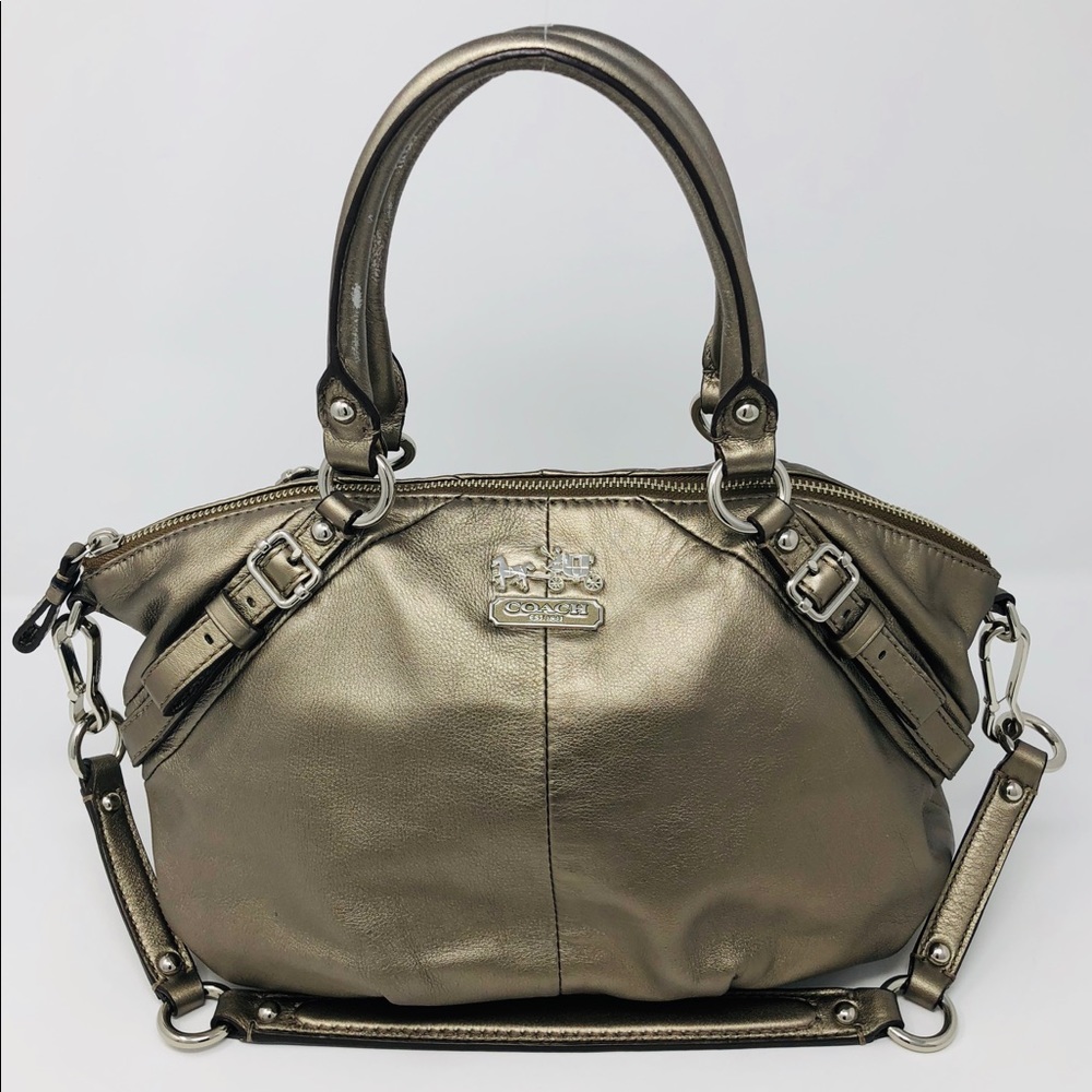 GORGEOUS Coach Madison Sophia Metallic Satchel